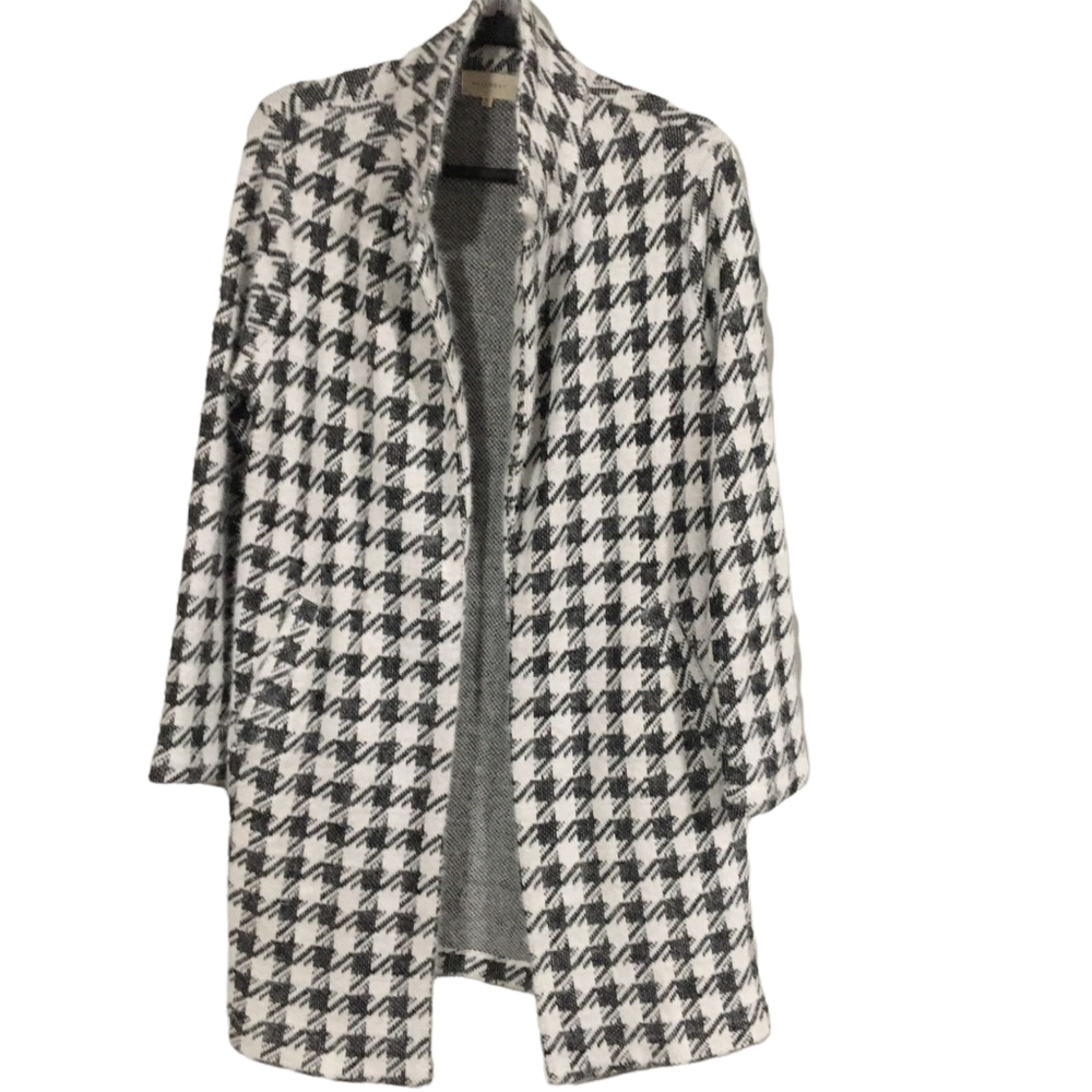 Melloday: black and gray, long sleeve cardigan. Medium. Pre-owned - Picture 6 of 10